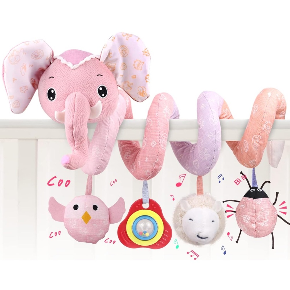 Elephant Infant Activity Spiral Plush Toy